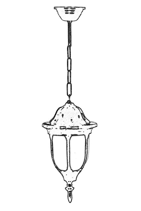 Opviq Lámpara de araña para exteriores Blanco y negro BFE-68178-BSY